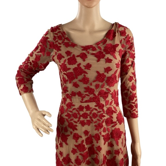 For Love & Lemons Temecula Bow Back Embroidered Mini Dress M - Picture 2 of 9